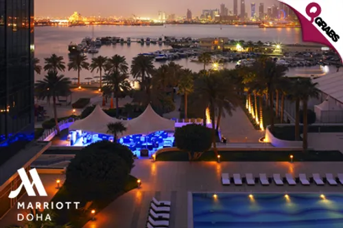 For QR37 Child/QR75 Adult, Have Some Splashin’ Fun with Pool & Beach Access for One Day at the Doha Marriott! (QR75/QR150 Value)